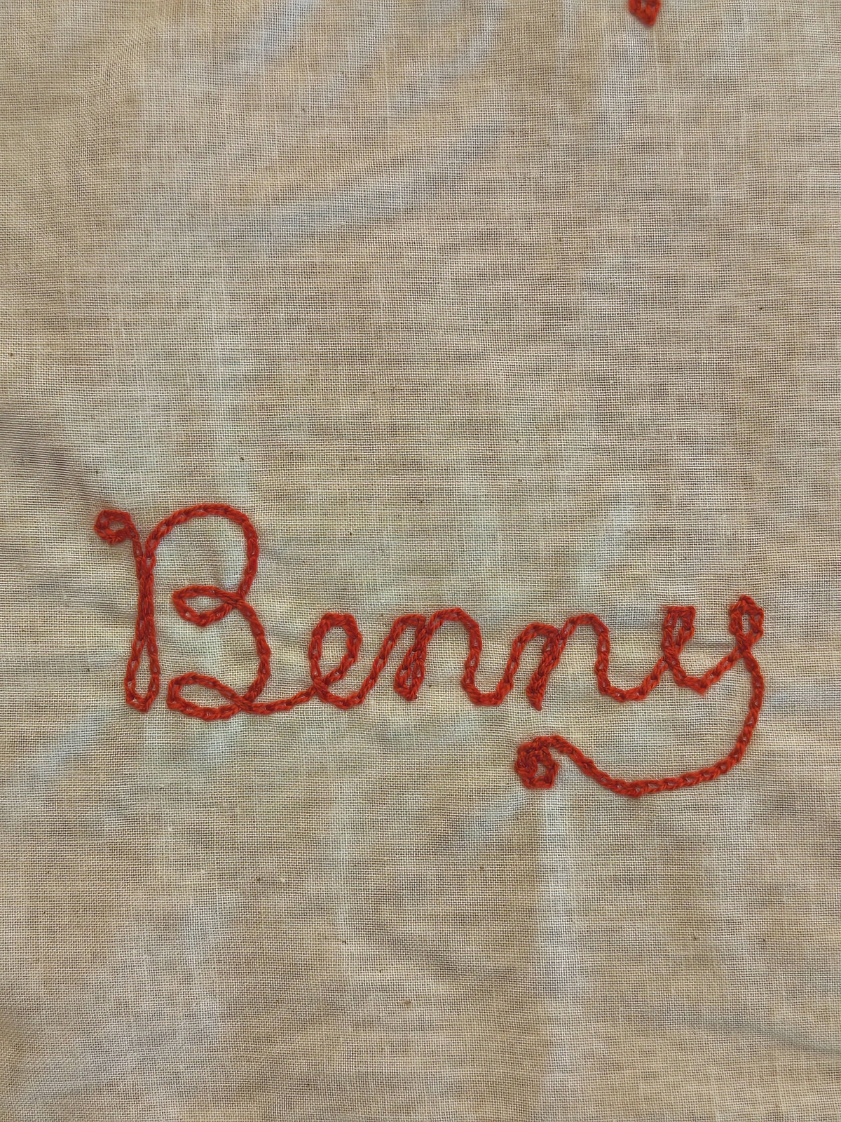 Chainstitch Embroidered Name