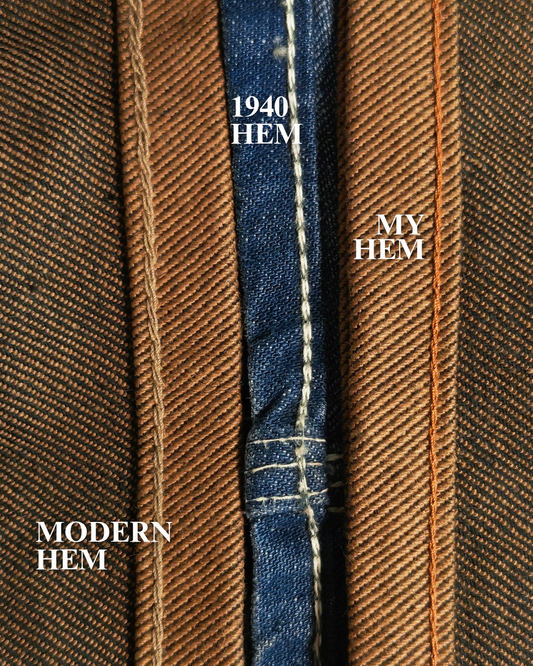 Old School Chainstitch Hemming Service